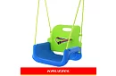 Dětská barevná houpačka 3 v 1 - do 30 kg - zelenomodrá