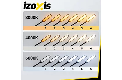 LED stojací stmívatelná lampa 180 cm – černá s dálkovým ovládáním