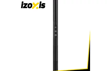 LED stojací stmívatelná lampa 180 cm – černá s dálkovým ovládáním