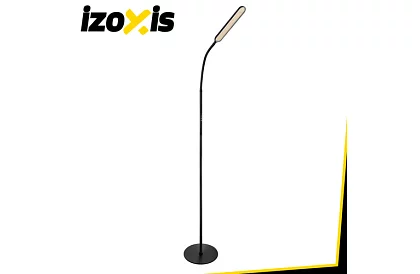 LED stojací stmívatelná lampa 180 cm – černá s dálkovým ovládáním