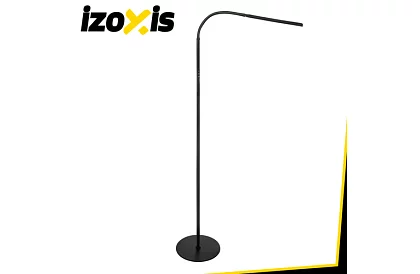 LED stojací stmívatelná lampa 180 cm – černá s dálkovým ovládáním