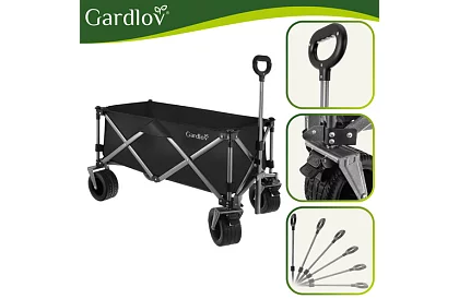 Skládací plážový přepravní vozík  87 × 46 × 70 cm – do 200 kg