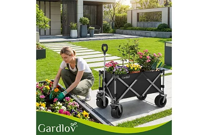 Skládací plážový přepravní vozík  87 × 46 × 70 cm – do 200 kg