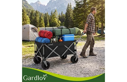 Skládací plážový přepravní vozík  87 × 46 × 70 cm – do 200 kg