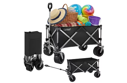 Skládací plážový přepravní vozík  87 × 46 × 70 cm – do 200 kg