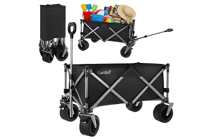 Skládací plážový přepravní vozík  87 × 46 × 70 cm – do 200 kg