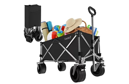 Skládací plážový přepravní vozík  87 × 46 × 70 cm – do 200 kg