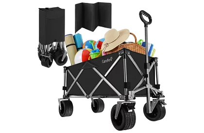 Skládací plážový přepravní vozík  87 × 46 × 70 cm – do 200 kg