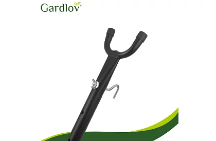 Zahradní houpací síť 200 × 150 cm + železný stojan do 250 kg