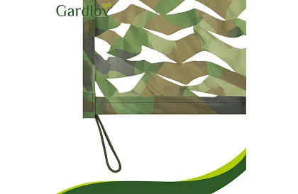 Vojenská maskovací síť 2x5 metrů + 100 stahovacích pásků