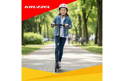 Skládací koloběžka Black Hyperion s koly 200 mm