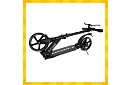 Skládací koloběžka Black Hyperion s koly 200 mm