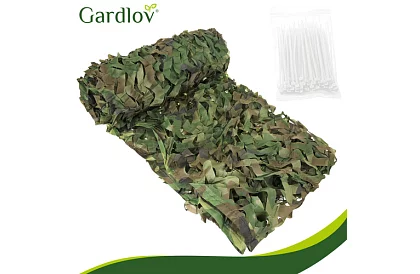 Vojenská maskovací síť 2x3 metry + 100 stahovacích pásků