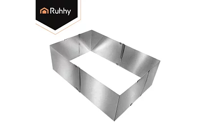 Nastavitelná obdélníková forma na dort 20–38 × 24–45 cm, výška 15 cm