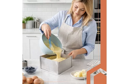 Nastavitelná obdélníková forma na dort 20–38 × 24–45 cm, výška 15 cm