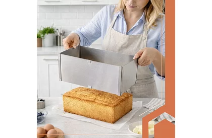 Nastavitelná obdélníková forma na dort 20–38 × 24–45 cm, výška 15 cm