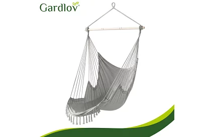 Zahradní závěsné křeslo BOHO 2 v 1 - šedé