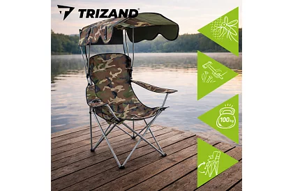 Skládací rybářské křeslo se stříškou – ARMY PANAMA