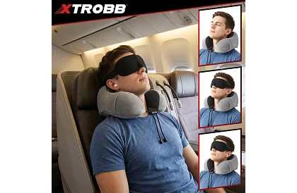 Cestovní polštář na krk, do letadla, auta + příslušenství