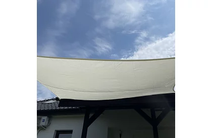 Stínící sluneční plachta 4 × 3 m – Béžová