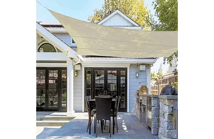 Stínící sluneční plachta 4 × 3 m – Béžová