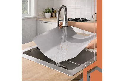 Protiskluzová podložka do šuplíků 500 × 50 cm – šedá