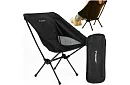 Skládací kempingové křeslo do 120 kg – černé