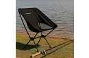 Skládací kempingové křeslo do 120 kg – černé