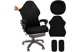 Univerzální potah na herní židli – černý