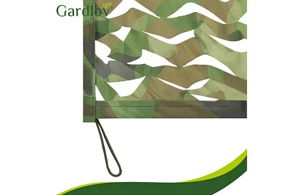 Vojenská maskovací síť 4 × 6 metrů + 100 stahovacích pásků