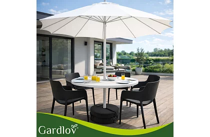 Závaží na slunečník 48 cm – plnitelné pískem až 40 kg