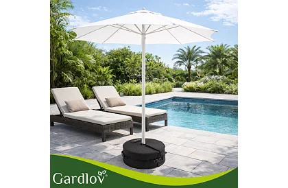 Závaží na slunečník 48 cm – plnitelné pískem až 40 kg