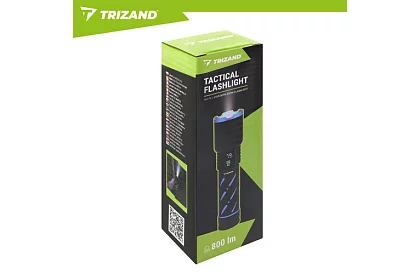 LED dobíjecí taktická svítilna 800 lm, 5000 mAh