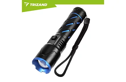 LED dobíjecí taktická svítilna 800 lm, 5000 mAh