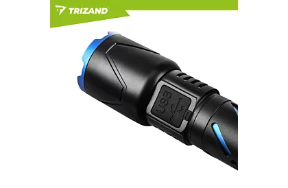 LED dobíjecí taktická svítilna 800 lm, 5000 mAh