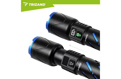 LED dobíjecí taktická svítilna 800 lm, 5000 mAh