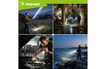 LED dobíjecí taktická svítilna 800 lm, 5000 mAh