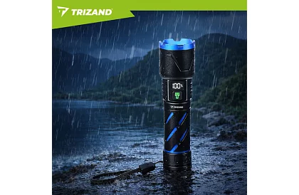 LED dobíjecí taktická svítilna 800 lm, 5000 mAh