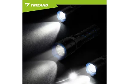 LED dobíjecí taktická svítilna 800 lm, 5000 mAh