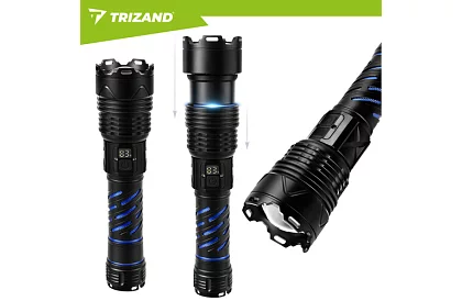 LED dobíjecí taktická svítilna 1500 lm, 5000 mAh