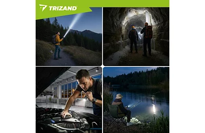 LED dobíjecí taktická svítilna 1500 lm, 5000 mAh