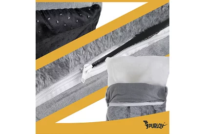 Kočičí pelíšek – bouda se stříškou na zip 39 × 38 × 35 cm