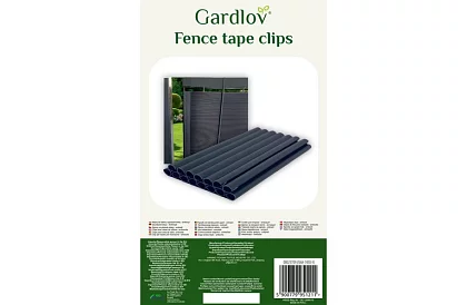 Klipy na plotové pásky – 20 ks – antracit