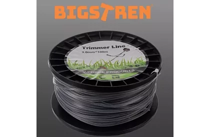 Žací struna do křovinořezu 3 mm x 100 m - zesílená, hranatá