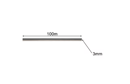 Žací struna do křovinořezu 3 mm x 100 m - zesílená, hranatá