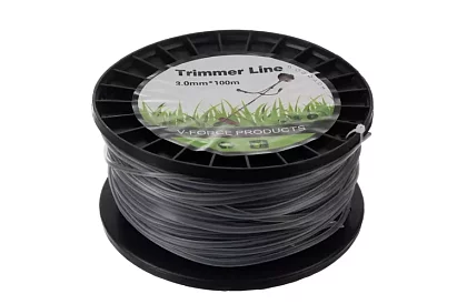 Žací struna do křovinořezu 3 mm x 100 m - zesílená, hranatá