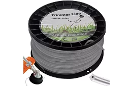 Žací struna do křovinořezu 3 mm x 100 m - zesílená, hranatá