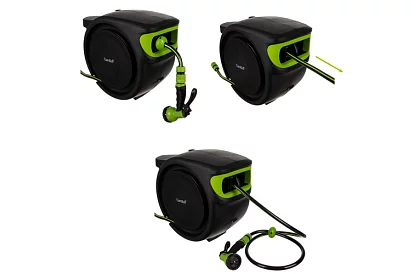 Nástěnný naviják na hadice – buben s hadicí 25 metrů