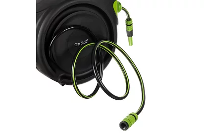 Nástěnný naviják na hadice – buben s hadicí 25 metrů