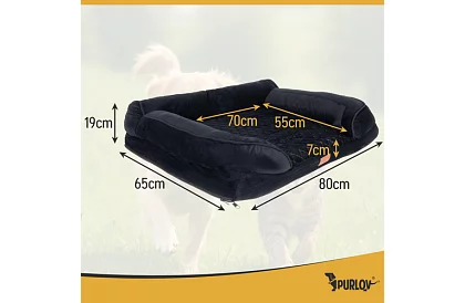 Ortopedický pelech 80 × 65 × 19 cm – M